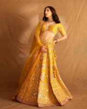 Dazzling Sara Ali Khan in a Yellow Lehenga Photos 04