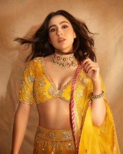 Dazzling Sara Ali Khan in a Yellow Lehenga Photos 05