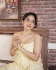 Delightful Actress Sakshi Agarwal in a Yellow Spaghetti Strap Dress Photos 02 Delightful Actress Sakshi Agarwal in a Yellow Spaghetti Strap Dress Photos 02