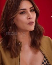 Desirable Kriti Sanon in a Brown and Black Checkered Bralette Pictures 01