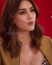 Desirable Kriti Sanon in a Brown and Black Checkered Bralette Pictures 01