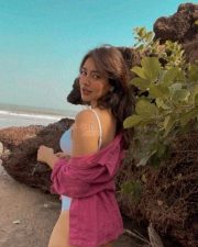 Desirable Neha Sharma Cleavage in a White Bikini with Pink Open Shirt Photos 02 Desirable Neha Sharma Cleavage in a White Bikini with Pink Open Shirt Photos 02