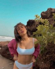 Desirable Neha Sharma Cleavage in a White Bikini with Pink Open Shirt Photos 03 Desirable Neha Sharma Cleavage in a White Bikini with Pink Open Shirt Photos 03