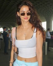 Disha Patani in a Sexy White Top outside the Airport Photo 01