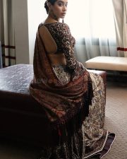 Elegant Janhvi Kapoor in a Beautiful Resham Saree with a Backless Full Sleeve Blouse Photos 03 Elegant Janhvi Kapoor in a Beautiful Resham Saree with a Backless Full Sleeve Blouse Photos 03