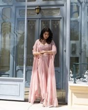 Elegant Pranitha Subhash in a Pastel Pink Lehenga at Cannes 2025 Photos 04