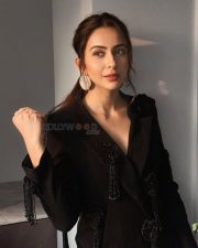 Elegant Rakul Preet Singh in a Black Long Sleeved Top with a Sheer Black Maxi Skirt Pictures 03 Elegant Rakul Preet Singh in a Black Long Sleeved Top with a Sheer Black Maxi Skirt Pictures 03