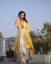Elegant Rakul Preet Singh in a Grey Dress with a Yellow Jacket Photos 04 Elegant Rakul Preet Singh in a Grey Dress with a Yellow Jacket Photos 04