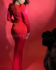Elegant Tamannaah Bhatia in a Red Gown Pictures 04