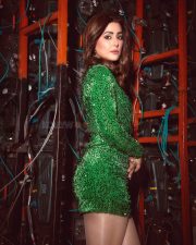 Enchanting Hina Khan in a Shimmering Green Mini Dress Pictures 03