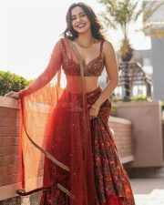Enchanting Neha Sharma in Red Lehenga Photos 02