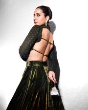 Enigmatic Actress Raashi Khanna in a Dark Olive Sequin Backless Top Photos 02