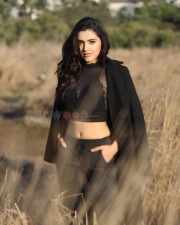 Enticing Beauty Malvika Sharma in a Black Dress Pictures 03