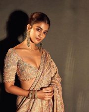 Ethereal Pooja Hegde in a Multi Coloured Saree with an Embroidered Blouse Photos 06 Ethereal Pooja Hegde in a Multi Coloured Saree with an Embroidered Blouse Photos 06