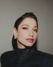 Glam Beauty Tamannaah Bhatia in a Striking Denim Bodycon Dress Photos 02