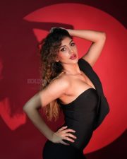 Glam Yashika Aannand in a Black One Shoulder Dress Photos 01