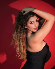 Glam Yashika Aannand in a Black One Shoulder Dress Photos 03