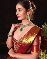 Glamorous Actress Payal Rajput in a Maroon Silk Saree Photos 04 Glamorous Actress Payal Rajput in a Maroon Silk Saree Photos 04