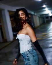 Glamorous Deepti Sati in a White Tie Corset Top with Denim Pant Photos 02