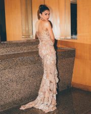 Glamorous Rakul Preet Singh in a Sheer Ivory Gown Photos 04