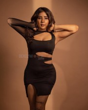 Glamorous Sakshi Agarwal in a Black One Shoulder Bodycon Dress Pictures 01