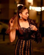 Glamourous Rakul Preet Singh in a Black Off Shoulder Dress Pictures 01 Glamourous Rakul Preet Singh in a Black Off Shoulder Dress Pictures 01