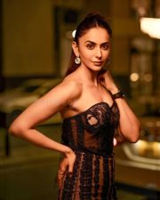 Glamourous Rakul Preet Singh in a Black Off Shoulder Dress Pictures 04 Glamourous Rakul Preet Singh in a Black Off Shoulder Dress Pictures 04
