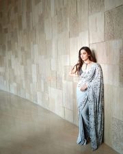 Glamourous Tamannaah Bhatia in a Georgette Monochrome Saree Pictures 07