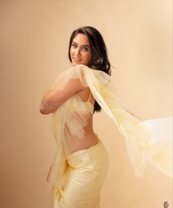 Gold Movie Actress Deepti Sati in Sexy Saree Photoshoot Pictures 07