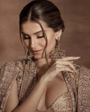 Golden Beauty Tara Sutaria Sexy Lehenga Photos 01