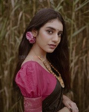 Gorgeous Actress Priya Prakash Varrier in Black Saree Photos 04
