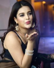 Gorgeous Beauty Nidhhi Agerwal in Transparent Black Saree Photos 06 Gorgeous Beauty Nidhhi Agerwal in Transparent Black Saree Photos 06