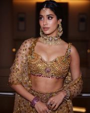 Gorgeous Janhvi Kapoor in a Embellished Gold Lehenga at Anant Ambani and Radhika Merchant Wedding Photos 01 Gorgeous Janhvi Kapoor in a Embellished Gold Lehenga at Anant Ambani and Radhika Merchant Wedding Photos 01