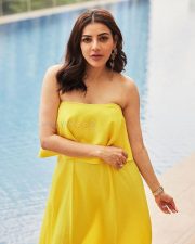 Gorgeous Kajal Aggarwal in a Yellow Sleeveless Maxi Dress Pictures 01 Gorgeous Kajal Aggarwal in a Yellow Sleeveless Maxi Dress Pictures 01