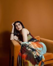 Gorgeous Karishma Tanna in a Stylish Sleeveless Floor Length Bodycon with a Front Cut Out Dress Photos 02