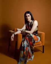 Gorgeous Karishma Tanna in a Stylish Sleeveless Floor Length Bodycon with a Front Cut Out Dress Photos 03