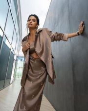Gorgeous Keerthy Suresh in a Brown Metallic Blazer and Skirt Pictures 04 Gorgeous Keerthy Suresh in a Brown Metallic Blazer and Skirt Pictures 04