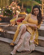 Gorgeous Keerthy Suresh in a Yellow Sharara with U Neckline Pictures 05 Gorgeous Keerthy Suresh in a Yellow Sharara with U Neckline Pictures 05