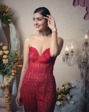 Gorgeous Payal Rajput in a Red Shimmery Strapless Jumpsuit at Teach for Change 2025 Rampwalk Pictures 02 Gorgeous Payal Rajput in a Red Shimmery Strapless Jumpsuit at Teach for Change 2025 Rampwalk Pictures 02