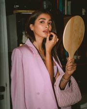 Gorgeous Pooja Hegde in a Pink Outfit Photos 01 Gorgeous Pooja Hegde in a Pink Outfit Photos 01