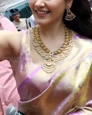 Gorgeous Raashi Khanna Selfie in Silk Saree Photos 01 Gorgeous Raashi Khanna Selfie in Silk Saree Photos 01