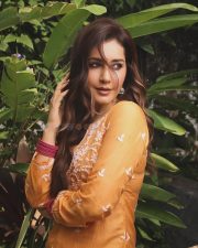 Gorgeous Raashi Khanna in a Mustard Yellow Embroidered Kurta Pictures 09