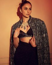 Gorgeous Rakul Preet Singh in a Black Floral Photos 02 Gorgeous Rakul Preet Singh in a Black Floral Photos 02