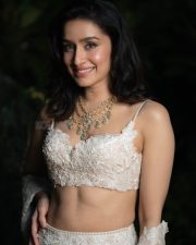 Gorgeous Shraddha Kapoor in a White Lace Lehenga Photo 01