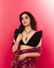 Gorgeous Tamannaah Bhatia in a Manish Malhotra Scarlet Saree Photos 06 Gorgeous Tamannaah Bhatia in a Manish Malhotra Scarlet Saree Photos 06