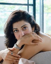 Graceful Pranitha Subhash in a Pastel Dress with Pearls Photos 07