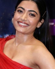Happy Birthday Rashmika Mandanna in a Red Dress Pictures 01