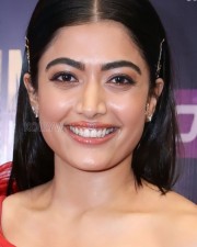 Happy Birthday Rashmika Mandanna in a Red Dress Pictures 04