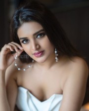 Hari Hara Veera Mallu Heroine Nidhhi Agerwal Sexy in White Outfit Pictures 01
