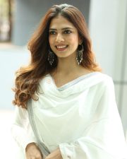 Heroine Malavika Mohanan at The Raja Saab Blockbuster Meet Photos 10